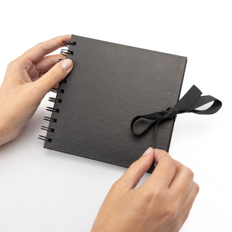 6 Square Kraft Paper Scrapbook Photo Album Book Spiral Etsy UK