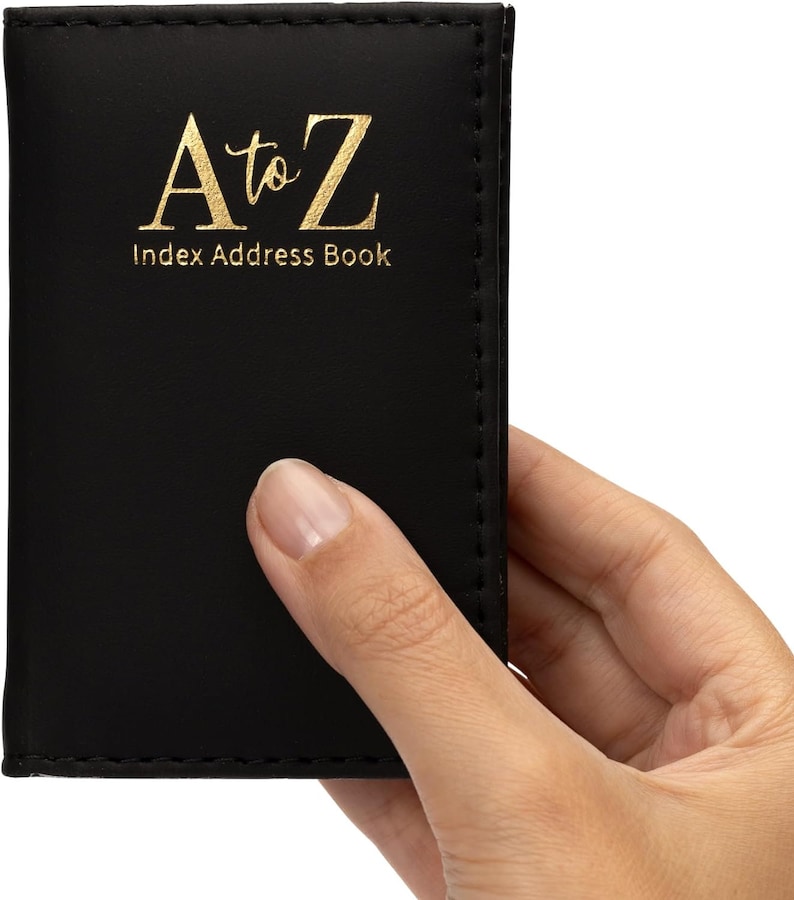 Index Address Book Leather Look Cover Executive Padded Notebook A-Z ...