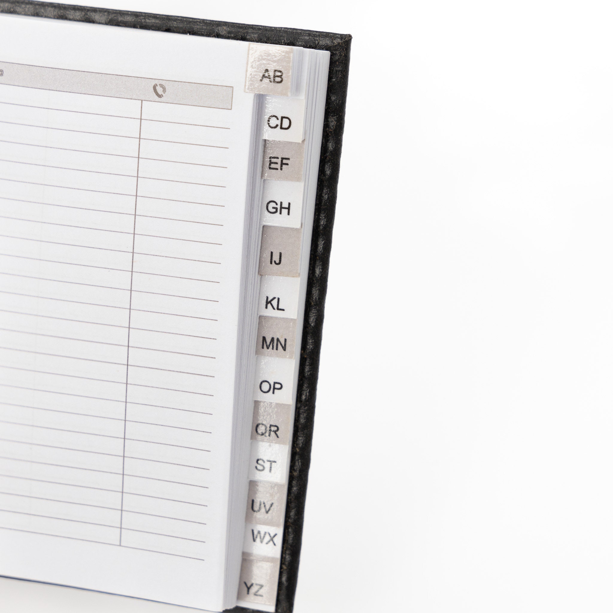 Index Address Book Leather Look Cover Executive Padded Small Sizes ...