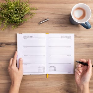 2027 Diary A5 Week to View 2026 Diaries Year Organiser Calendar Highland Cow image 6