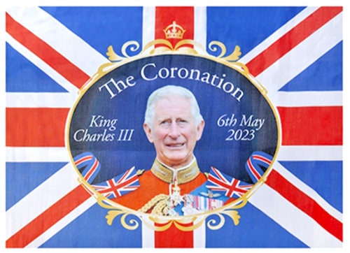 King Charles III Coronation Flag Souvenir Union Jack - Etsy UK
