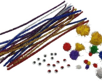 Red Chenille Stem Pipe Cleaners Pack of 50 