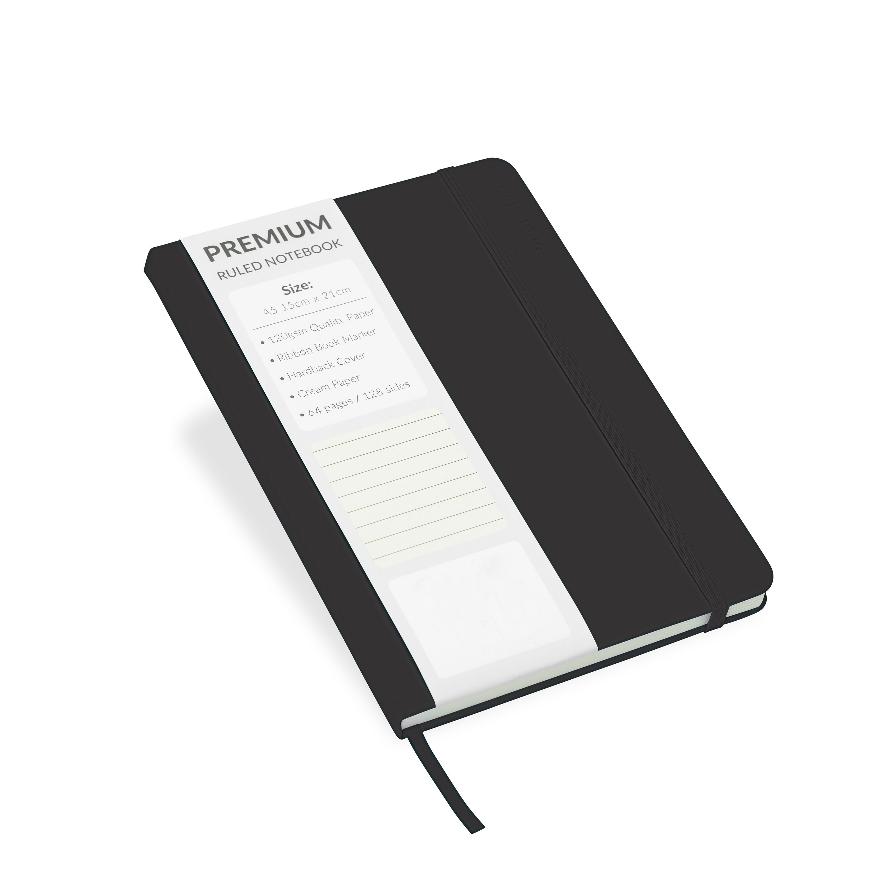 A5 Hardback Lined Notebook - Animal Print Pattern - Premium Journal/Diary (Martello UK, P1151)