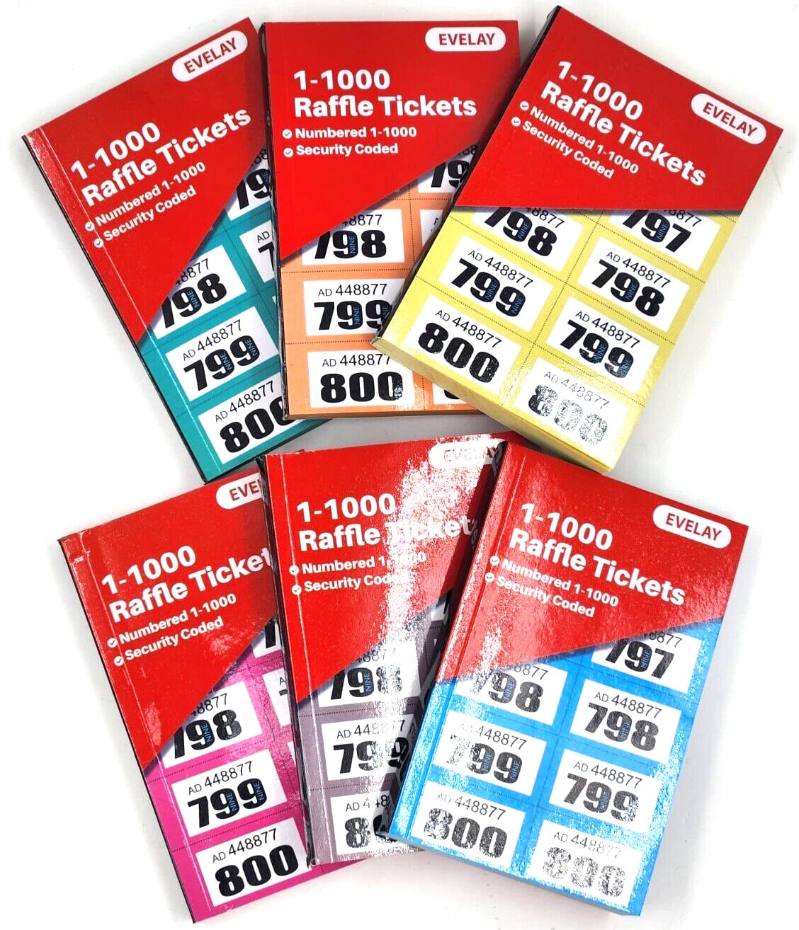 Book of 1000 Raffle/Cloakroom Tickets
