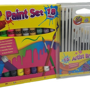 20 Strips 120 Pots Empty Paint Pots Strips with Lid Mini Clear Storage  Containers and 40 Pieces Paint Brushes Painting Arts Crafts Supplies for  Classrooms Schools Paintings Art Festivals 5ml 20 Strips and 40 Paint  Brushe
