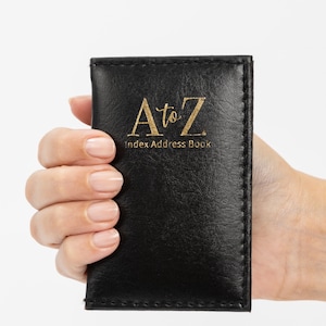 Index Address Book Leather Look Cover Executive Padded Small Sizes ...