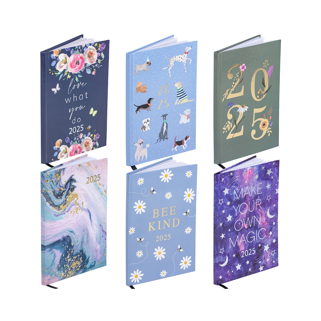 2025 Diary A5 Week to View 2025 Diaries Full Year Organiser Calendar ...