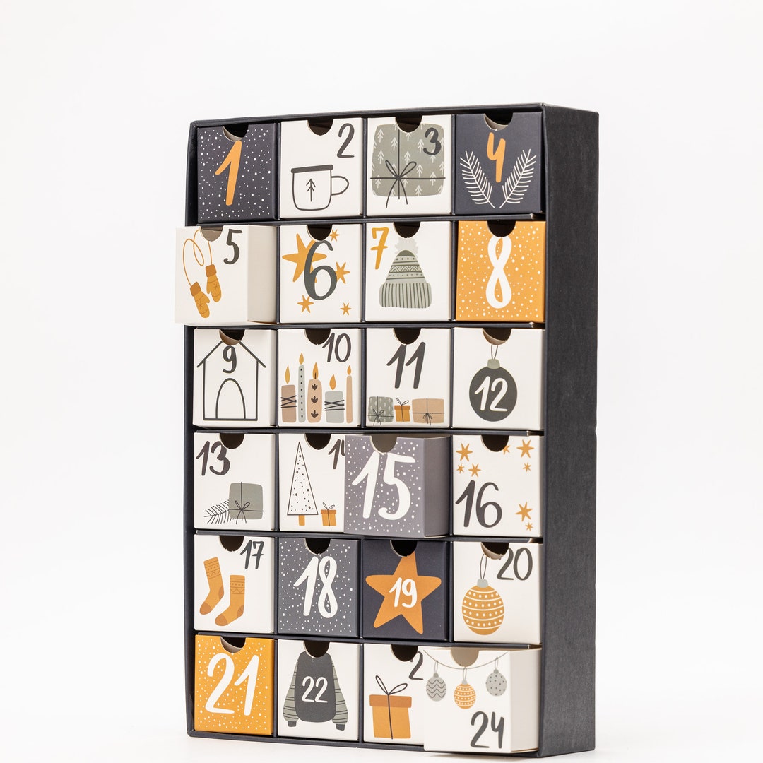 Soul & Lane Empty Advent Calendar - 'Let It Snow', 24 Day Countdown To