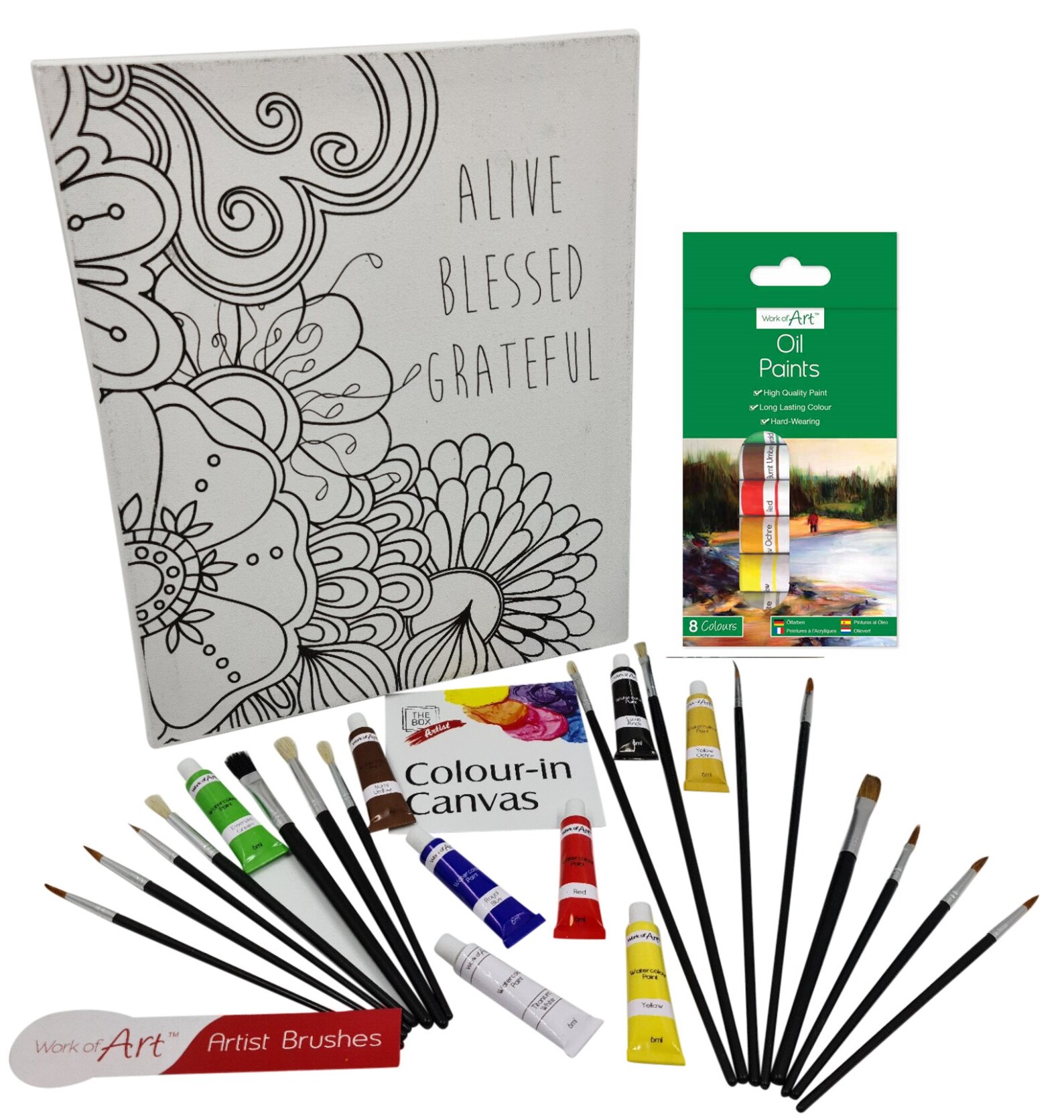 Paint Set adults kids 24 pcs Artist Canvas Panel Painting Set Etsy