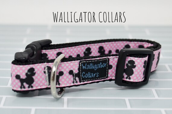 The Pink Polka Dot Poodle Collar Etsy Canada