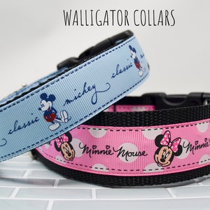 Disney Tails Dog Collar - Minnie Polka Dot with Bow