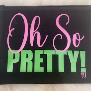 Oh So Pretty Pink and Green Makeup Bag, AKA Makeup Bag