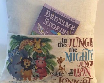 Personalized Reading Pocket Pillow | In The Jungle The Mighty Jungle Pocket Pillow | Pocket Pillow | Educational Pillow
