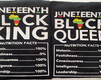 Juneteenth Black King - Queen T-shirt, Juneteenth Shirt - Black History Shirt - Black Culture Shirt