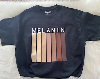Melanin Shades T-shirt | Black Pride T-shirt | African American T-shirt | Black History
