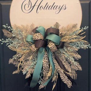 Christmas Holiday Wreath, Luxury Christmas Wreath, Christmas Wreath, Front Door Decor, Glitzy Wreath, Champagne and Gold Wreath