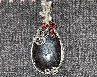 Intricate Wire wrapped Labradorite stone