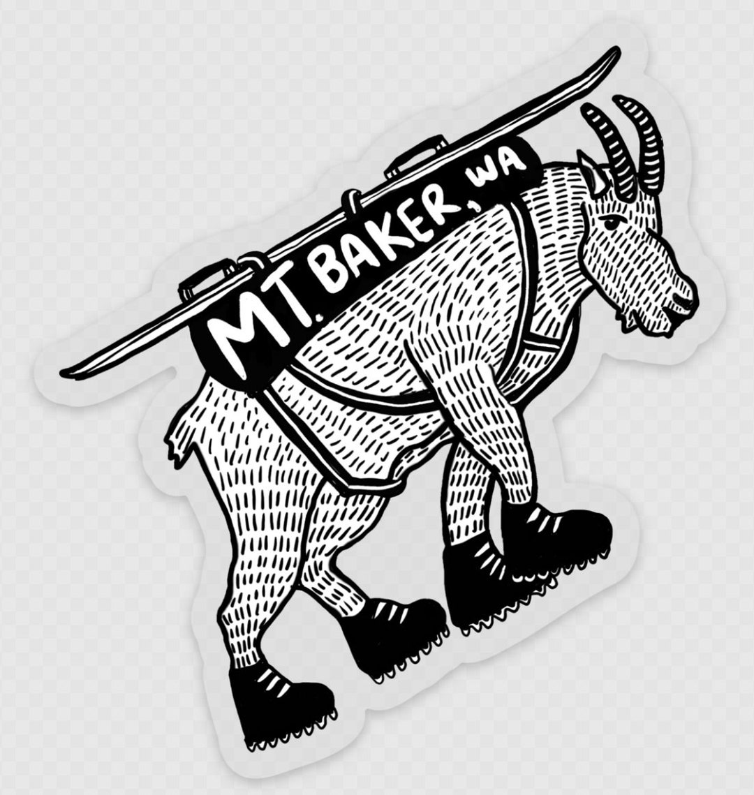 Mtn Goat Sticker - Etsy