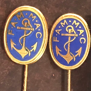 2 F.A.M.M.A.C Merchant Marine Insignia Veterans