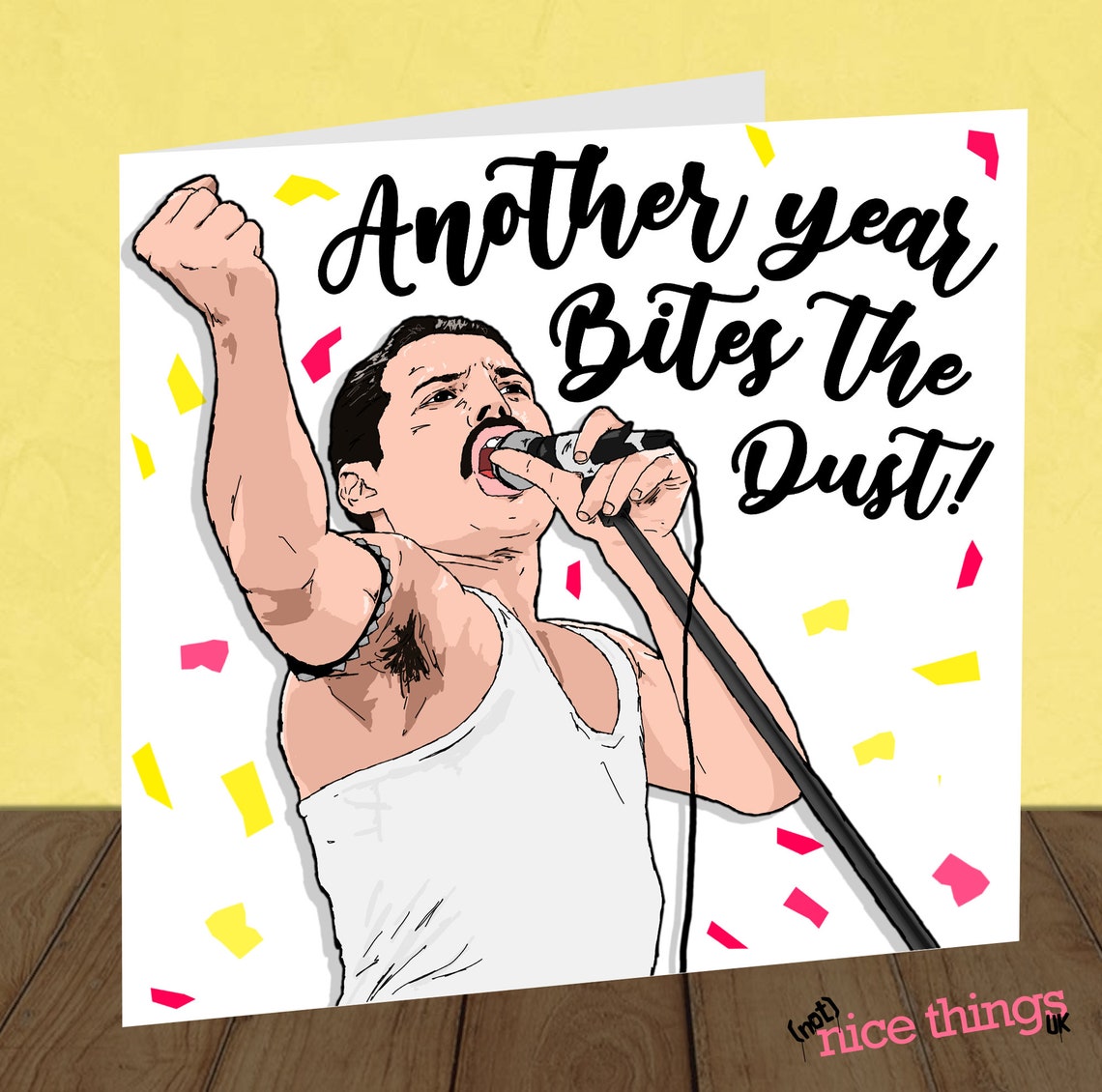 Freddie Mercury Birthday Card Queen Birthday Card Card for Etsy