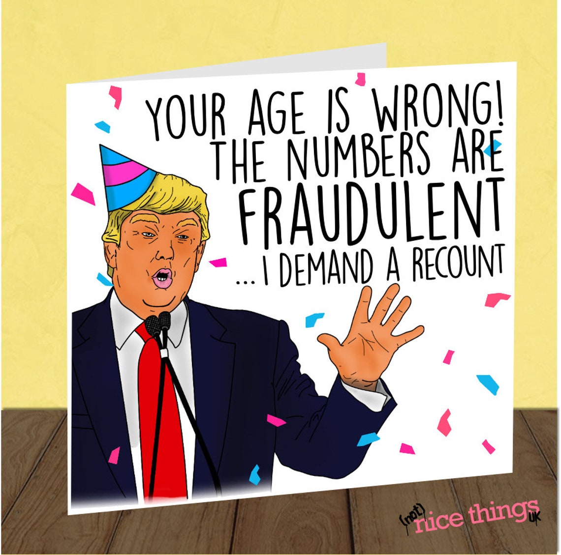 Donald Trump Recount Funny Birthday Card Funny Birthday | Etsy