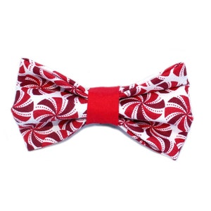 Candy Cane Christmas Holiday Dog / Cat Bow Tie