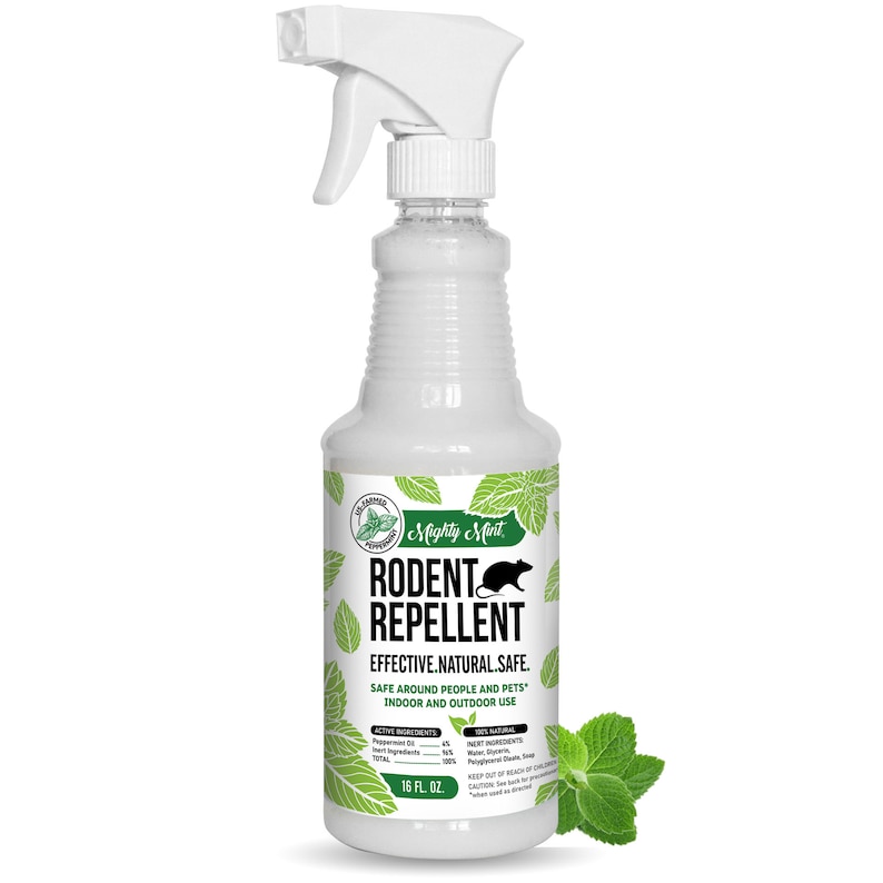 Peppermint Rodent Repellent Spray Get Rid of Mice Get Rid Etsy