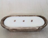 Three Wick Dough Bowl Candle