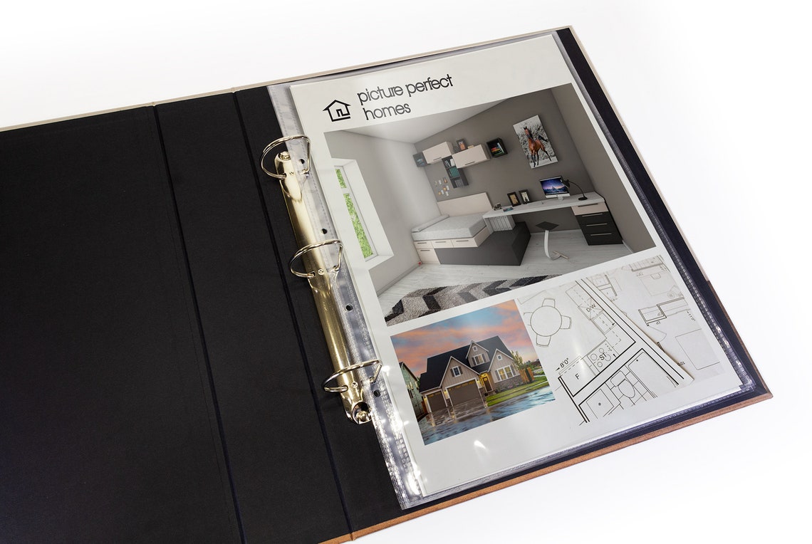 Ring Binder A3 Portrait 50mm Custom Printed Portfolios for Etsy