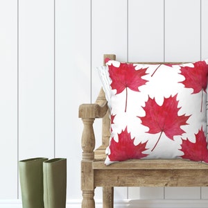 FALL PILLOW COVER, Fall Leaves Pillow, Maple Leaf Pillow, Fall Pillow, Autumn Pillows, Autumn Home Decor, Fall Home Decor, Multiple Sizes