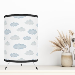Cloud Lamp,  Sky Lamps, Childrens Lamp, Childrens Decor, Tripod Lamp, Kids Room, Clouds, Kids Lamp, Celestial Decor, Nursery Lamps, 11x7x7&quot;