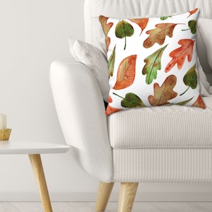 Fall Leaves Pillow Cover, Fall Pillow, Autumn Pillow Case, Autumn Home Decor, Autumn Leaves Pillow, Fall Home Decor, Fall Farmhouse Decor