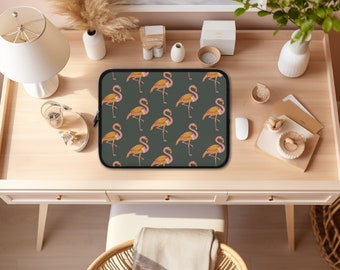 Personalized Flamingo Laptop Case Sleeve - Custom Name Neoprene Sleeve For Laptop/Tablet/Chromebook 8 thumbnail image