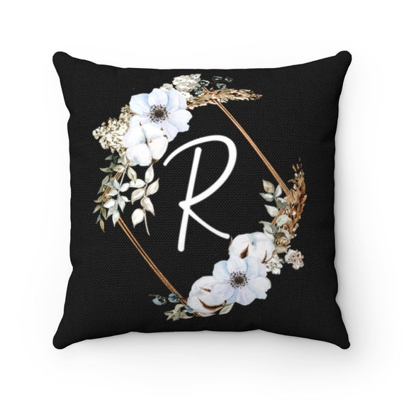 LETTER R PILLOW Cover Initial Pillow Letter R Pillow - Etsy