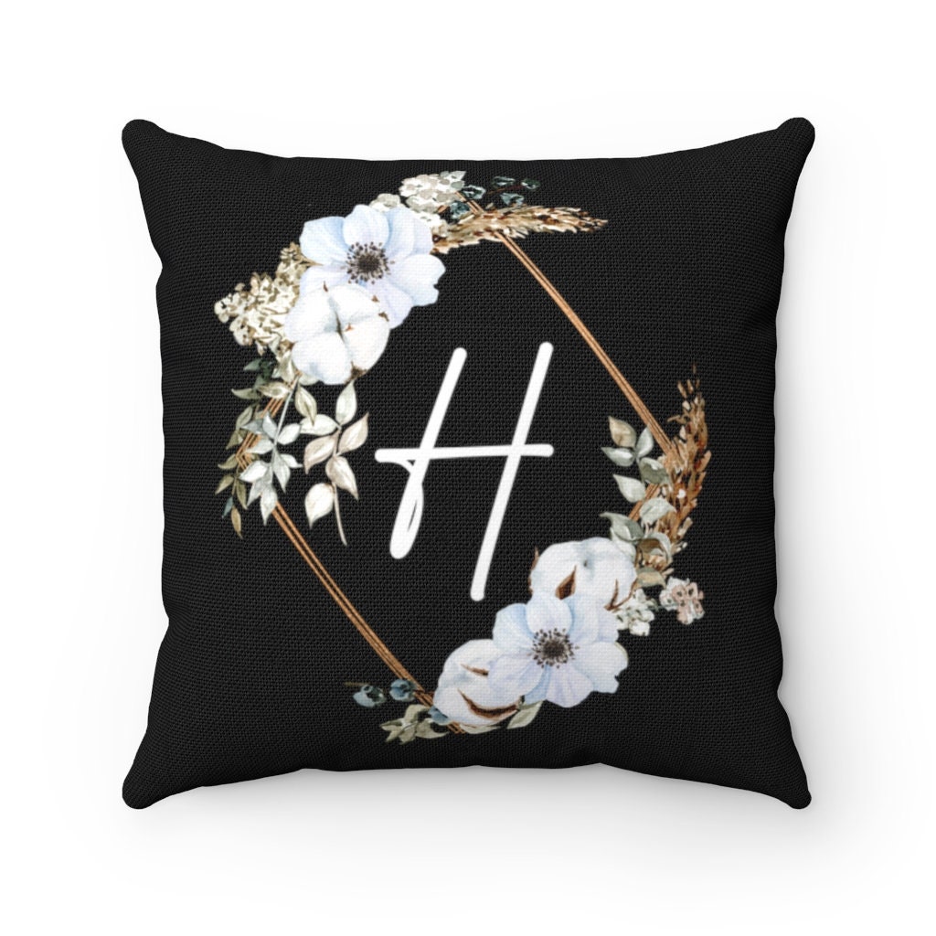 LETTER H PILLOW Cover Initial Pillow Letter H Pillow Etsy