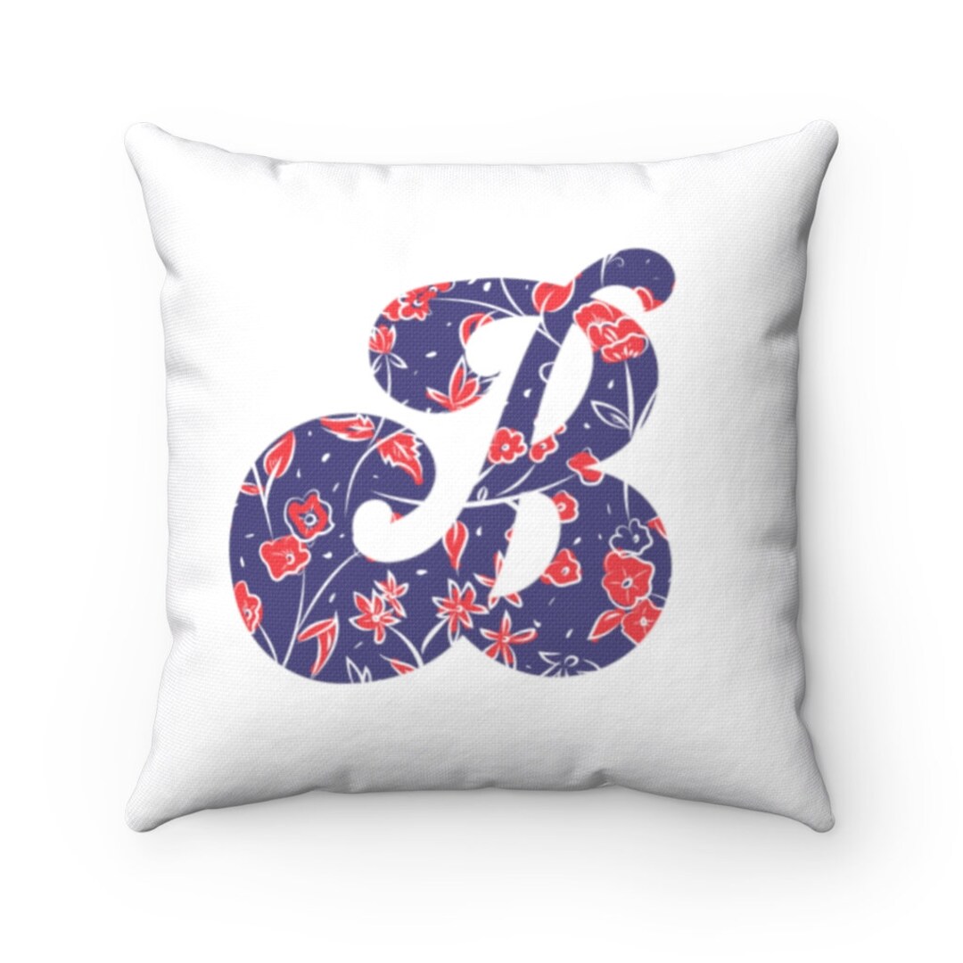 LETTER B PILLOW Cover, Initial Pillow, Letter B Pillow, Alphabet Pillow