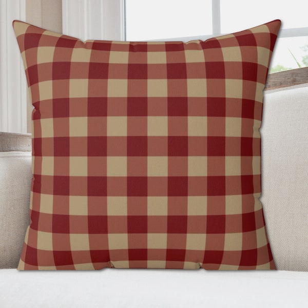 Plaid Pillow Covers Etsy