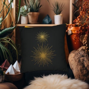 Starburst Throw Pillow in 10 colors, Neutral Boho Accent Throw Pillows, Outdoor Summer Pillows, Throw Pillow Sets, Waterproof Pillows
