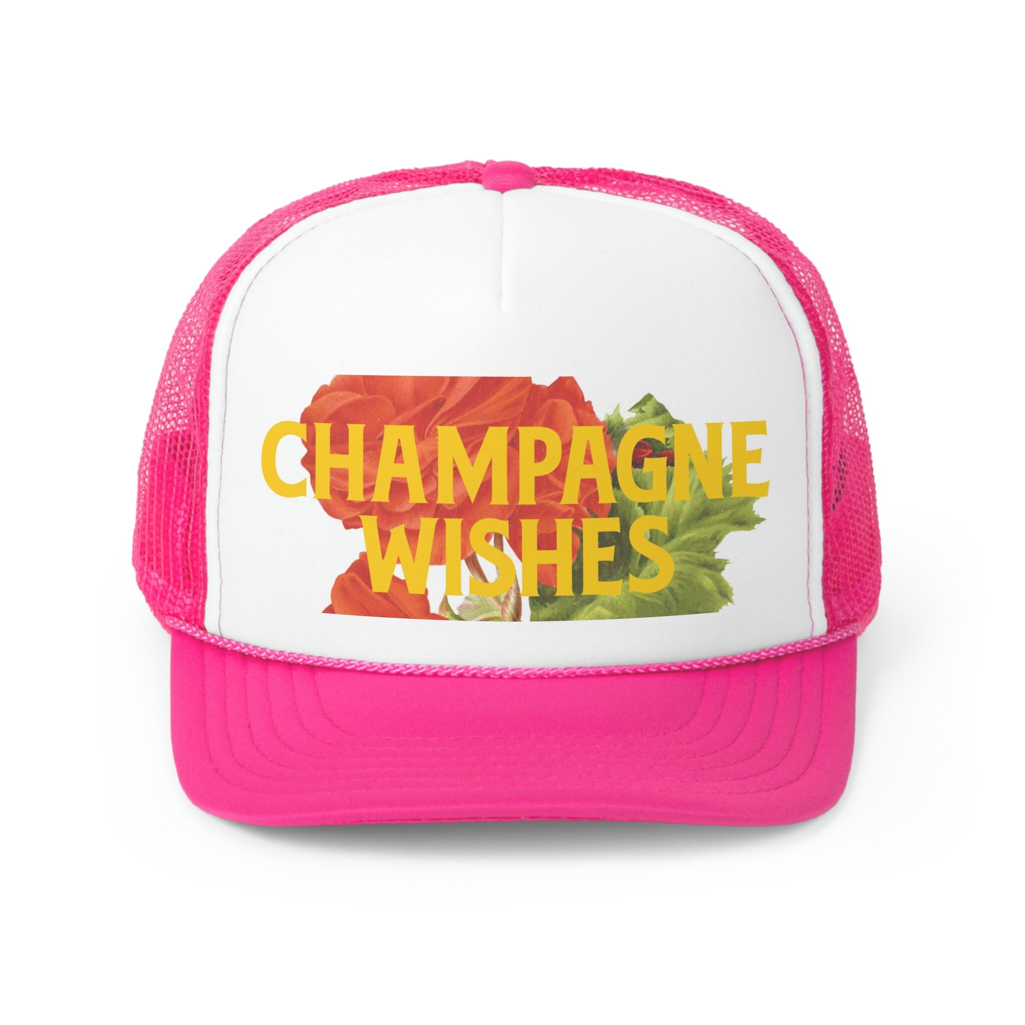 Champagne Wishes Trucker Hat Snapback Available in 3 Colors  display picture 1