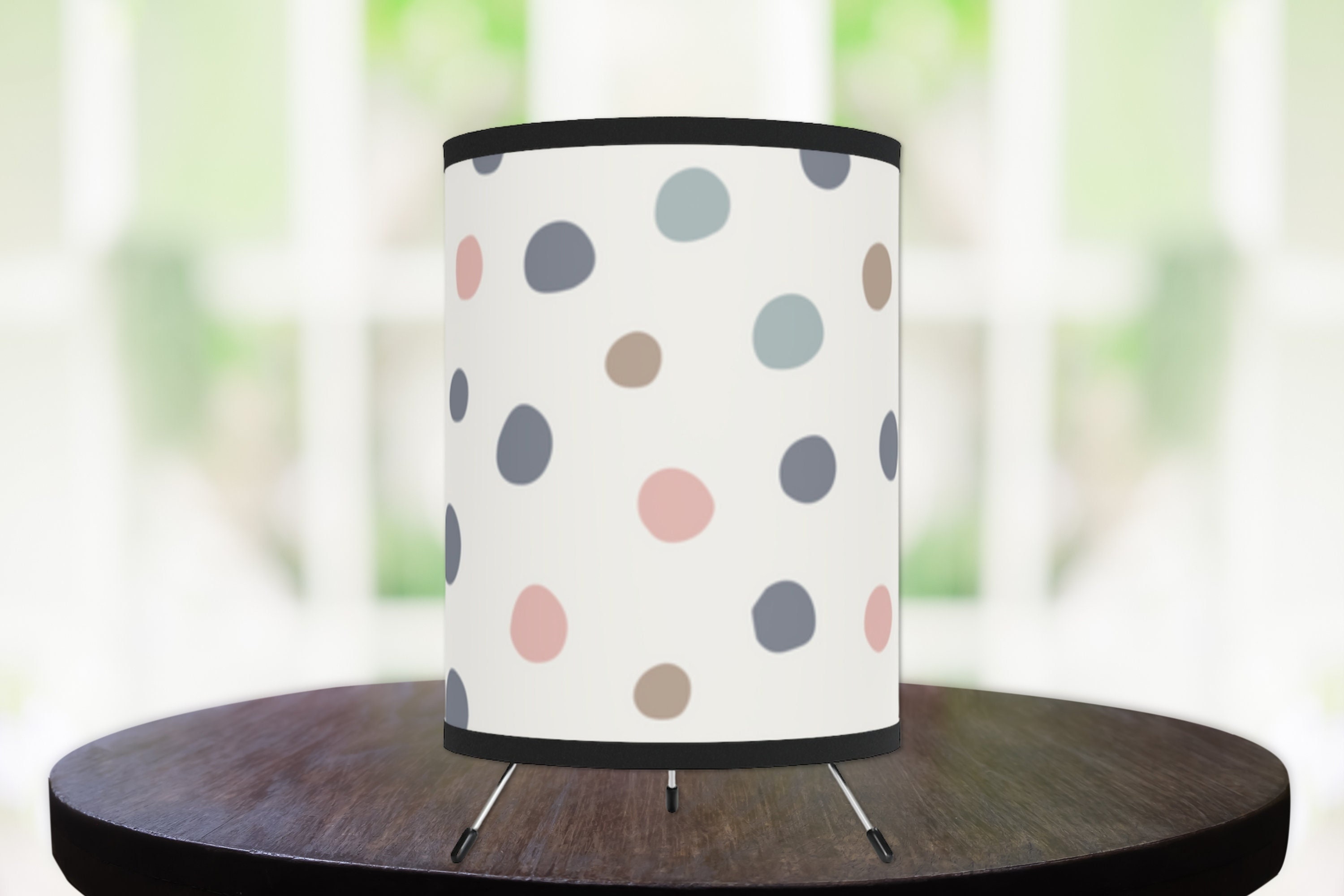 POLKA DOT LAMP Multicolor Dots Pastel Lamp Bedroom Lamp Polka