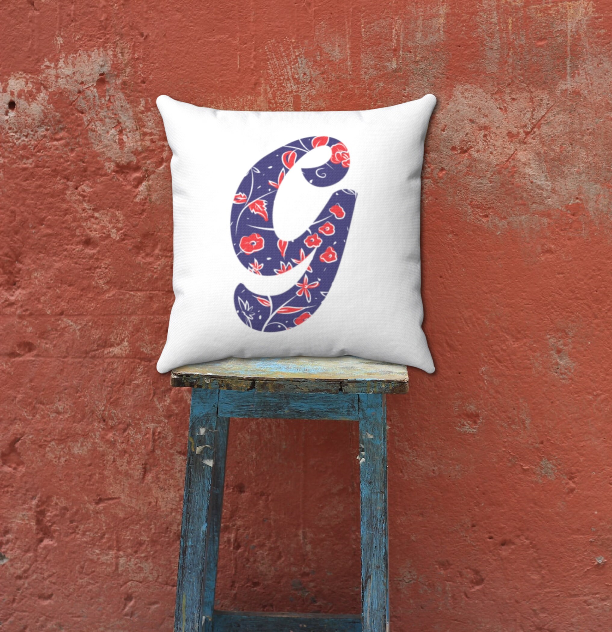 LETTER G PILLOW Cover Initial Pillow Letter G Pillow Etsy