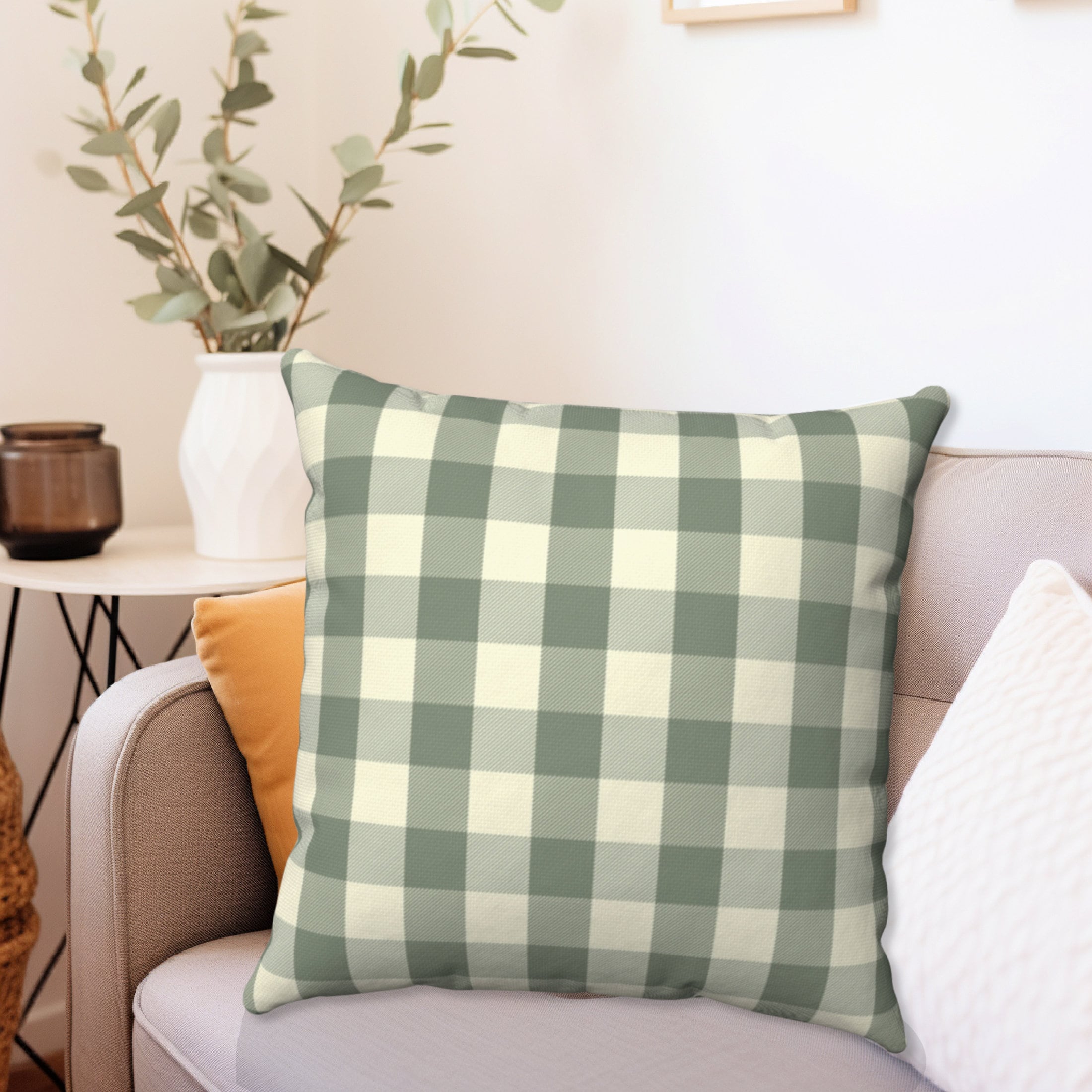 SAGE GREEN GINGHAM Buffalo Plaid Pillow Cover Almohadas de tiro a cuadros Cuadros verdes Decoracion de cuadros verdes salvia Juegos de almohadas de tiro Almohadas al aire libre Etsy Mexico