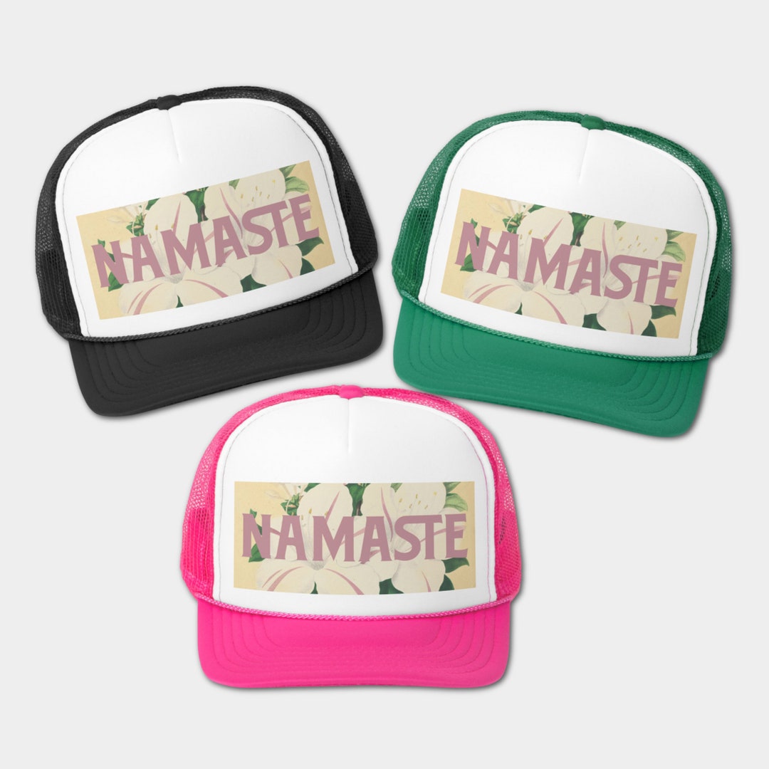 MOST UNIQUE OM TRUCKER HAT NAMASTE BABY MOST UNIQUE OM TRUCKER HAT NAMASTE BABY - www  main image 4