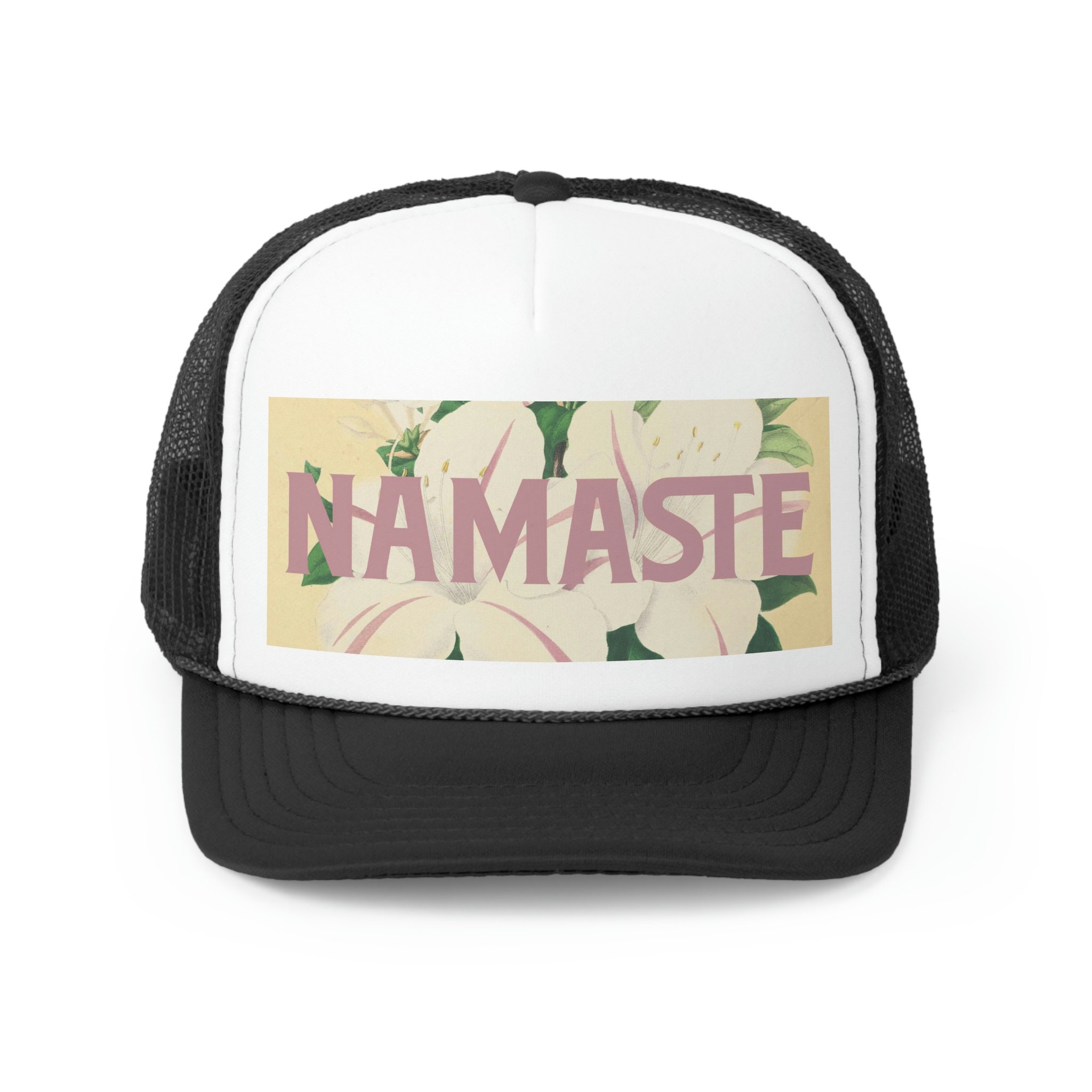 MOST UNIQUE OM TRUCKER HAT NAMASTE BABY Mommin main image 3