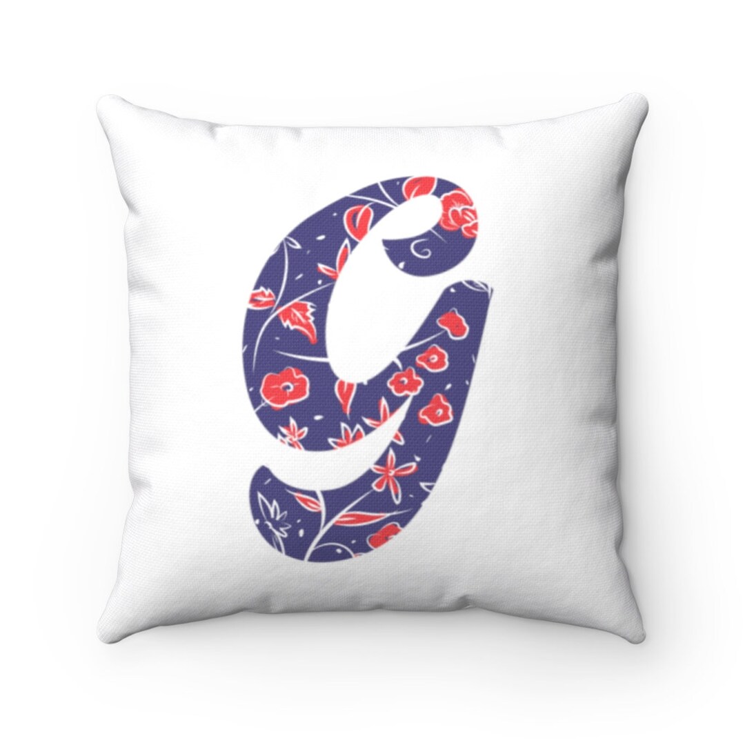 LETTER G PILLOW Cover Initial Pillow Letter G Pillow Etsy