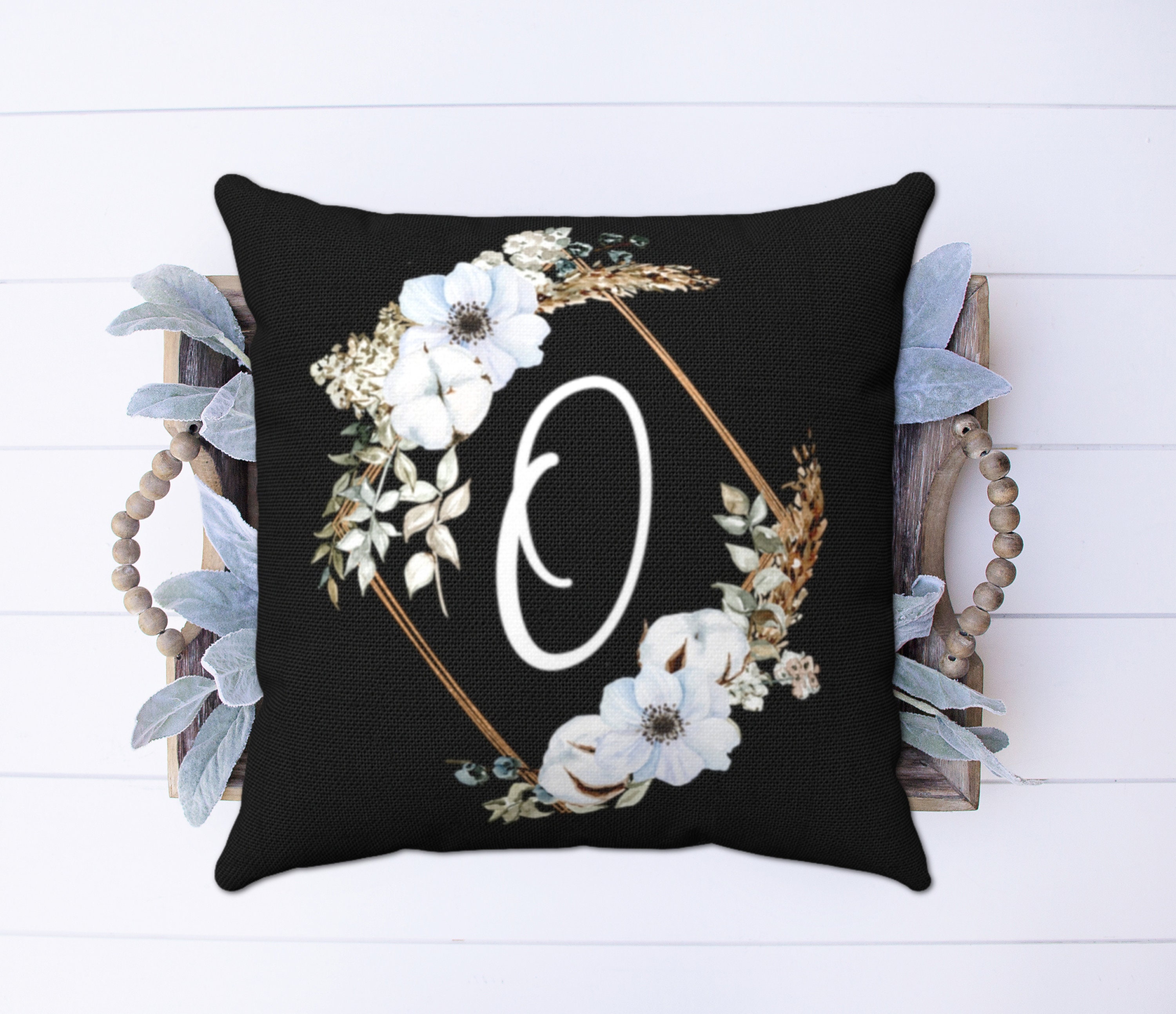 LETTER O PILLOW Cover Initial Pillow Letter O Pillow Etsy