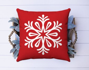 Wozukia Red Christmas Snowflakes Throw Pillow Cover Winter Holiday Pattern Textured Square Pillow Case Cushion Cover for Men Women Kids Home Decorative Sofa Armchair Bedroom Cotton Linen 18x18 Inch Wozukia Red Christmas Snowflakes Throw Pillow Cover Winter Holiday Pattern Textured Square Pillow Case Cushion Cover for Men Women Kids Home Decorative Sofa Armchair Bedroom Cotton Linen 18x18 Inch