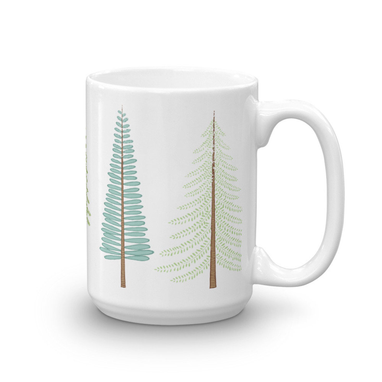 Evergreen Trees Mug Tree Mug Nature Lover Mug Evergreen Etsy