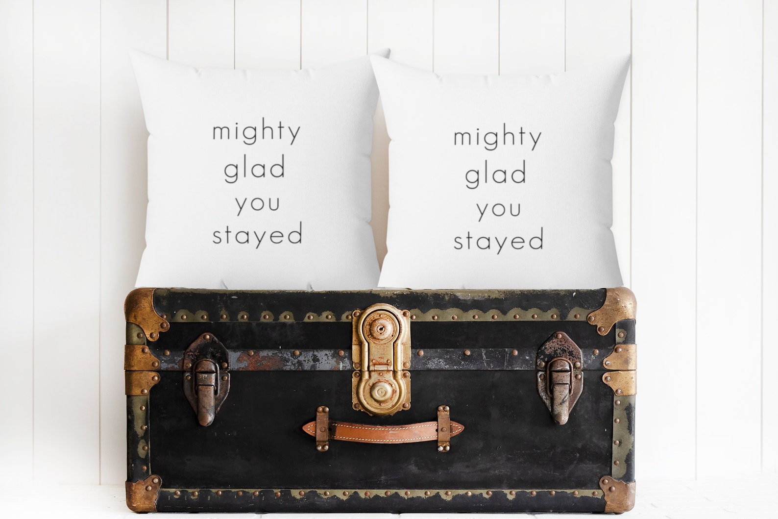 MIGHTY GLAD YOU Stayed Pillow Cover Guest Room Pillow Cover Etsy