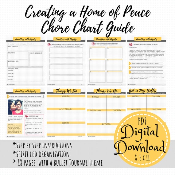 creating a home of peace chore chart etsy chore chart creator